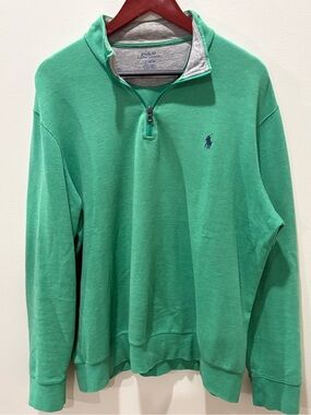 Polo by Ralph Lauren Mint Green Quarter-Zip Pullover